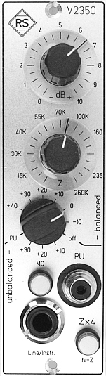 V2350 - matching amplifier module